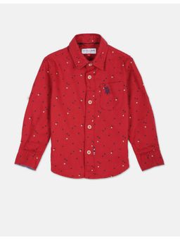 U.S. POLO ASSN. - Geometric Printed Twill Shirt