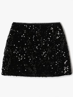 GAP - Black Polyester Embellished Party Skirt