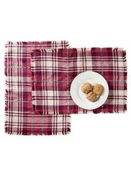 ONSETHOMES - Checkered Table Mats Floral -Set Of 4