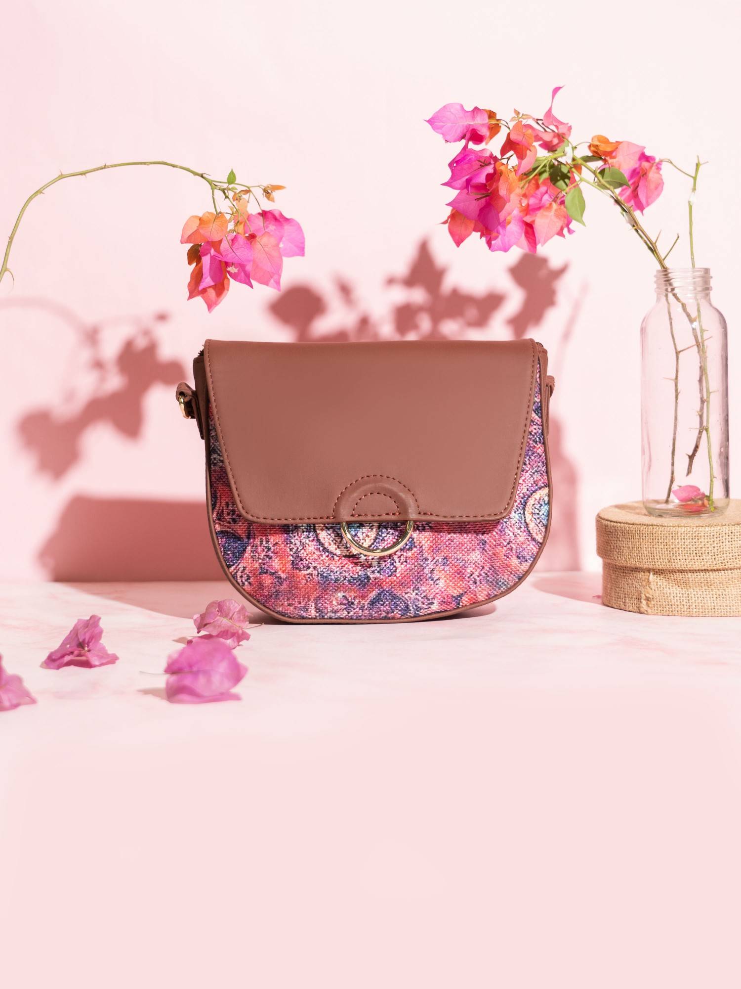 Buy Zouk Women Pink Classic Sling Bag Online