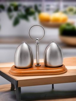 The Better Home - Salt and Pepper Shaker Silver Color Pack of 3