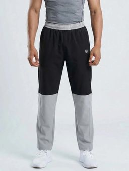 TURNFIT - Grey Regular Fit Colorblock Track Pants