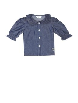 U.S. POLO ASSN. - Peter Pan Collar Solid Top