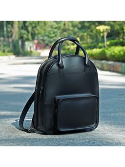 Celtic - Premium Genuine Leather Backpack -Black