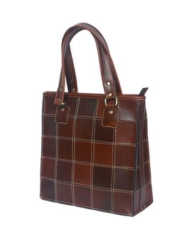 Celtic - Genuine Leather Brown Handbag-Brown