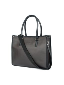 Celtic - Premium Leather Work Tote Bag-Black