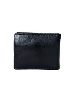 Celtic - Premium Export-Quality Black Genuine Leather Bi-Fold Wallet -Black