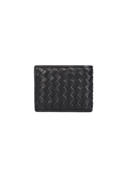 Celtic - Premium Hand-Woven Genuine Leather Wallet -Black
