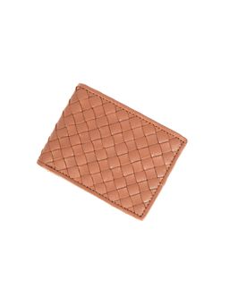 Celtic - Premium Hand-Woven Genuine Leather Wallet -Tan