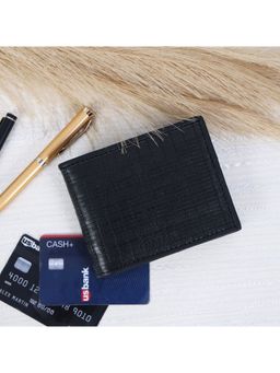 Celtic - Genuine Leather Bi-Fold Wallet -Black