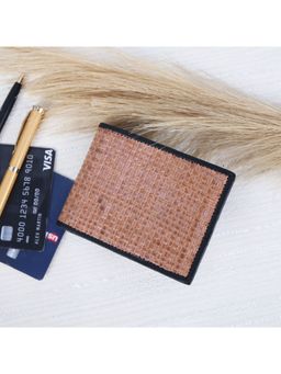 Celtic - Webbing Genuine Leather Bi-Fold Wallet - Beige-Beige