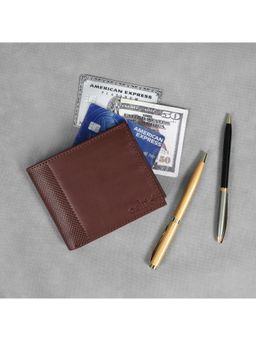 Celtic - Genuine Leather Bi-Fold Wallet -Brown