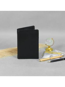 Celtic - Genuine Leather Card Holder Wallet- Black-Black