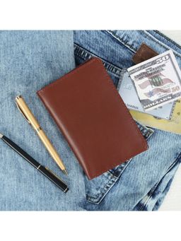 Celtic - Genuine Leather Card Holder Wallet- Brown-Brown