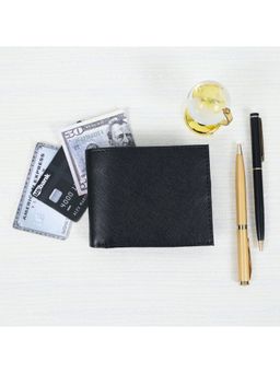 Celtic - Genuine Leather Bi-Fold Wallet -Black