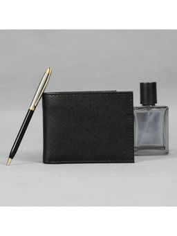 Celtic - Premium Bi-Fold Leather Wallet For Men-Black