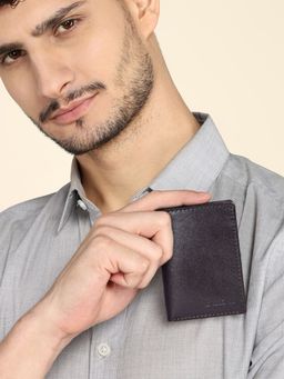 Sassora - Genuine Leather Slim Bifold-Brown (Small)