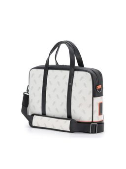 MOKOBARA - The Teppanyaki Laptop Bag with Detachable Strap for Unisex -Off White