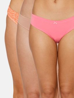 Zivame - Low Rise Full Coverage Bikini Panty Pack Of 3