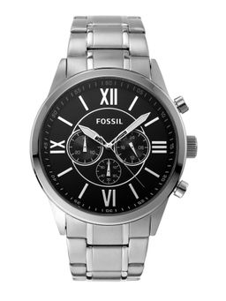 Fossil - Flynn Silver Strap Casual Watch Bq1125