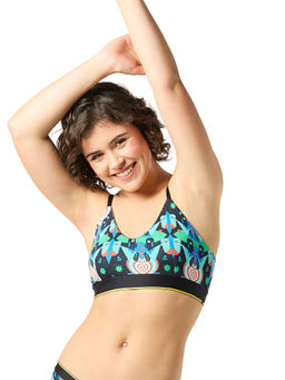 Bummer - Wirefree Non Padded Printed Full Coverage Bra