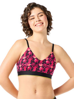 Bummer - Wirefree Non Padded Printed Full Coverage Bra