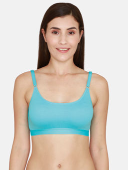 Zivame - Coucouc Essentials Single Layered Non-Wired Medium Coverage Slip On Bra -Bachelor Butten