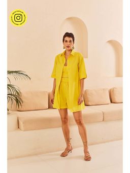 Sage By Mala - Yellow Lemon Zest Co-ord (Set of 3)