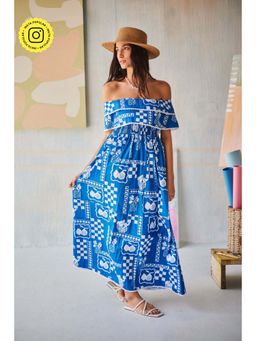 Sage By Mala - Ponza Off-Shoulder Dress