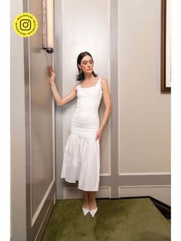 Sage By Mala - Ivory Allure Midi Dress