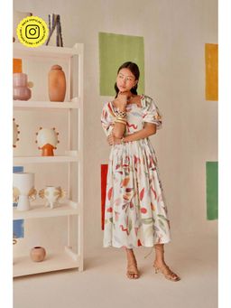 Sage By Mala - White Printed Prado Dress