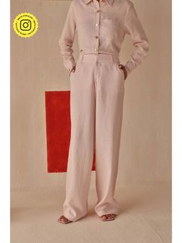 Sage By Mala - Luma Straight Leg Beige Formal Trouser