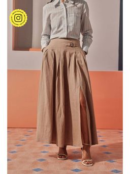 Sage By Mala - Beige Remi Maxi Skirt