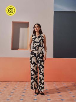 Sage By Mala - Cairo Black Printed Pant