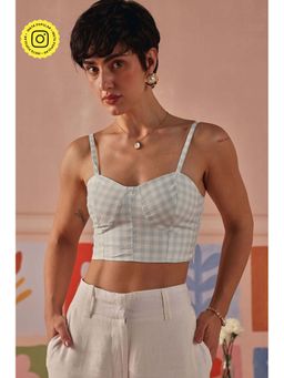 Sage By Mala - Blue Mara Bustier Top