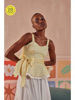 Sage By Mala - Yellow Buttercup Top with Belt