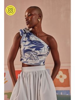 Sage By Mala - Blue Mali Crop Top