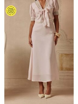 Sage By Mala - Pompadour Slip Midi Skirt