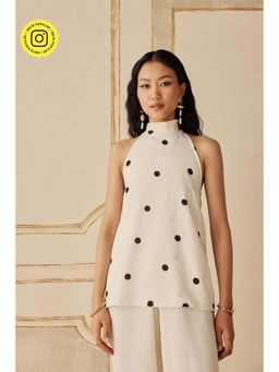 Sage By Mala - Bastille Polka Dot White Top