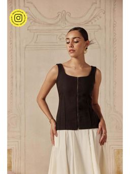 Sage By Mala - Black Sorbonne Solid Top