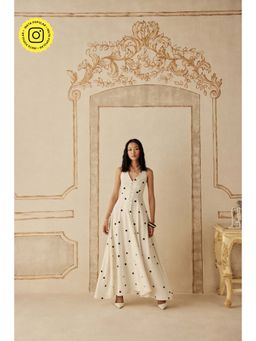 Sage By Mala - Women White Cotton Midi Dress