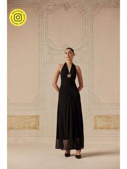 Sage By Mala - Women Black Cotton Maxi Dress