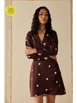 Sage By Mala - Women Wine Cotton Mini Dress