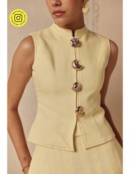 Sage By Mala - Lumiere Yellow Waistcoat