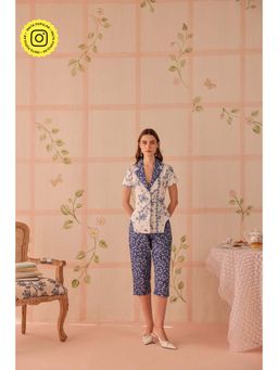 Sage By Mala - Altaira Blue Capri Trouser