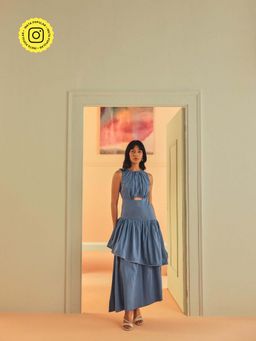 Sage By Mala - Azzurra Blue Maxi Dress