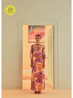 Sage By Mala - Nebulosa Peach Maxi Dress