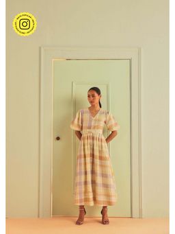 Sage By Mala - Galatea Yellow Midi Dress
