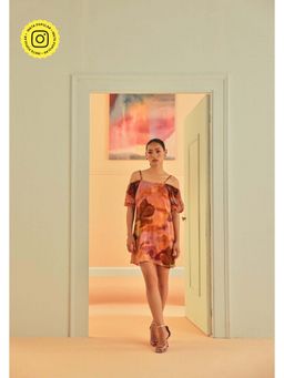 Sage By Mala - Siena Orange Mini Dress