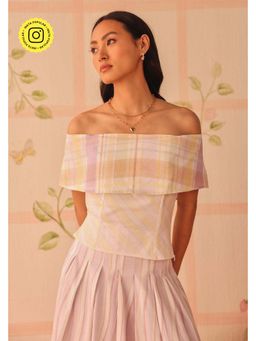 Sage By Mala - Aurora Off-Shoulder Multicolor Top